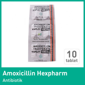 Amoxicillin hexpharm 500mg tab 001