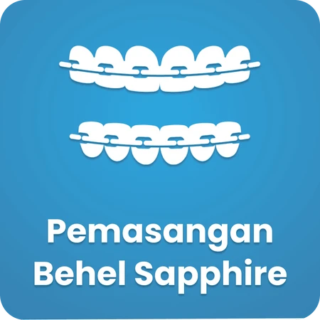 Pemasangan Behel Sapphire
