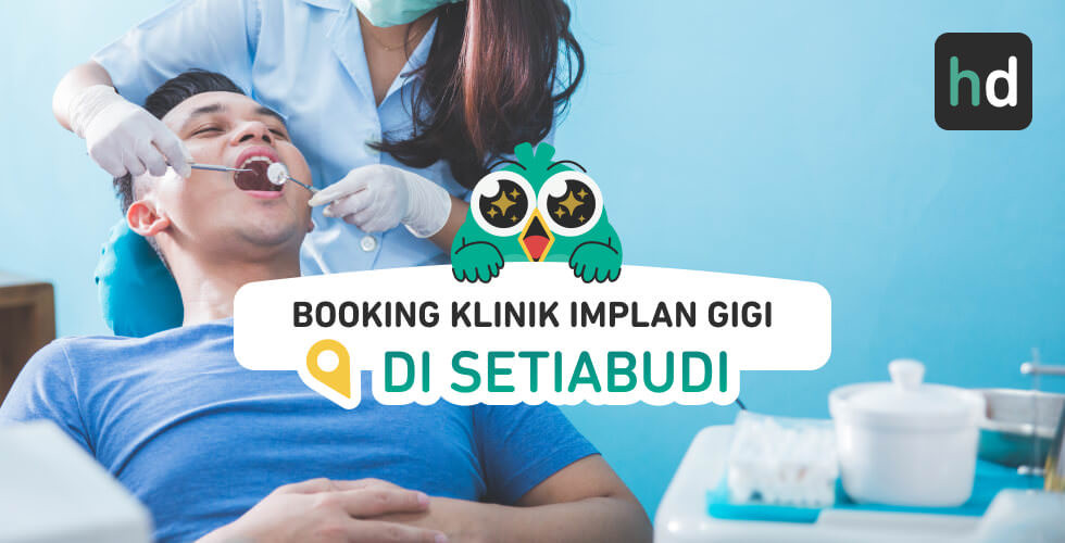 Mau dapat paket Implan Gigi dekat rumah yang nyaman? Cek yuk daftar paket Implan Gigi terlengkap. Dimana klinik terdekat Setiabudi? Cek harga untuk perbandingan, baca review, atau booking klinik dengan harga diskon melalui HDmall.id!