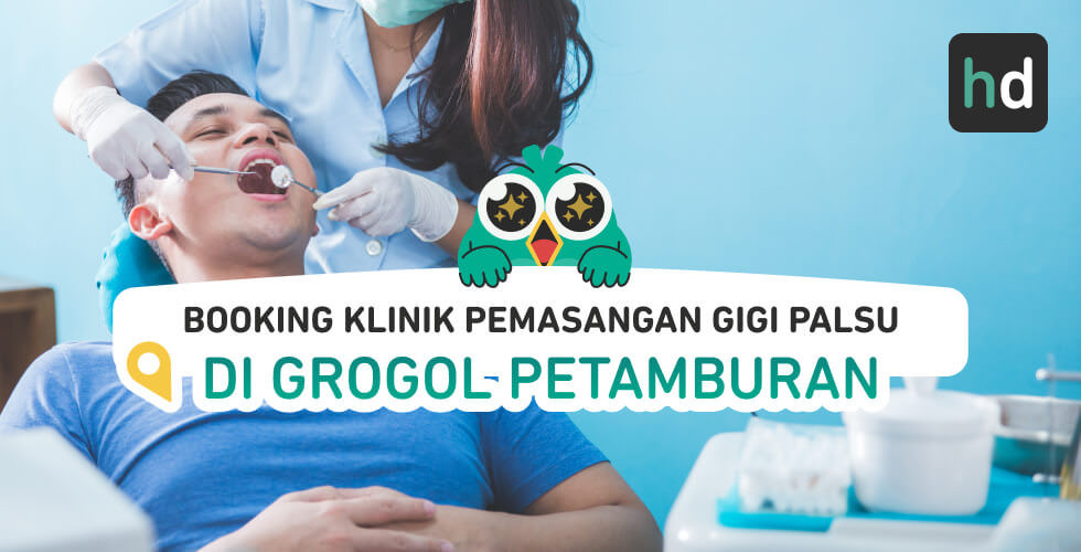 Mau dapat paket Pemasangan Gigi Palsu dekat rumah yang nyaman? Cek yuk daftar paket Pemasangan Gigi Palsu terlengkap. Dimana klinik terdekat Grogol Petamburan? Cek harga untuk perbandingan, baca review, atau booking klinik dengan harga diskon melalui HDmall.id!
