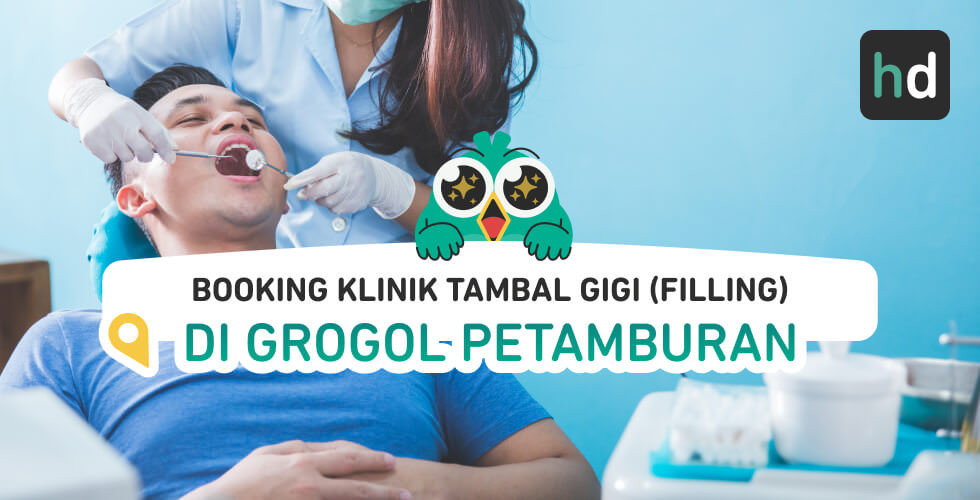 Mau dapat paket Tambal Gigi (Filling) dekat rumah yang nyaman? Cek yuk daftar paket Tambal Gigi (Filling) terlengkap. Dimana klinik terdekat Grogol Petamburan? Cek harga untuk perbandingan, baca review, atau booking klinik dengan harga diskon melalui HDmall.id!