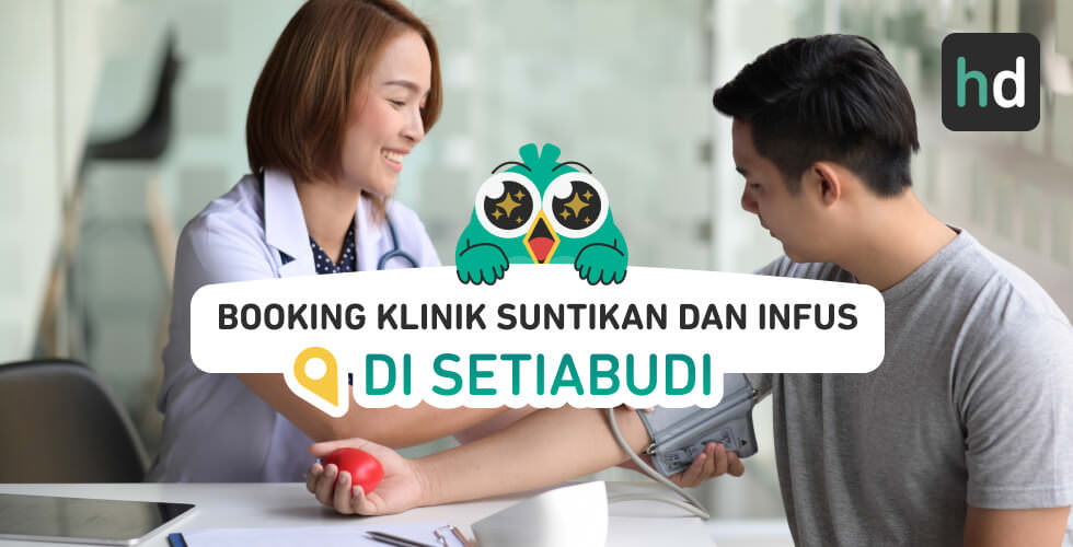 Mau dapat paket Suntikan dan Infus dekat rumah yang nyaman? Cek yuk daftar paket Suntikan dan Infus terlengkap. Dimana klinik terdekat Setiabudi? Cek harga untuk perbandingan, baca review, atau booking klinik dengan harga diskon melalui HDmall.id!