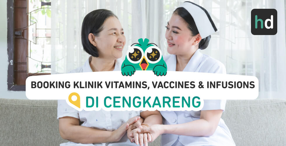 Mau dapat paket Vitamins, Vaccines & Infusions dekat rumah yang nyaman? Cek yuk daftar paket Vitamins, Vaccines & Infusions terlengkap. Dimana klinik terdekat Cengkareng? Cek harga untuk perbandingan, baca review, atau booking klinik dengan harga diskon melalui HDmall.id!